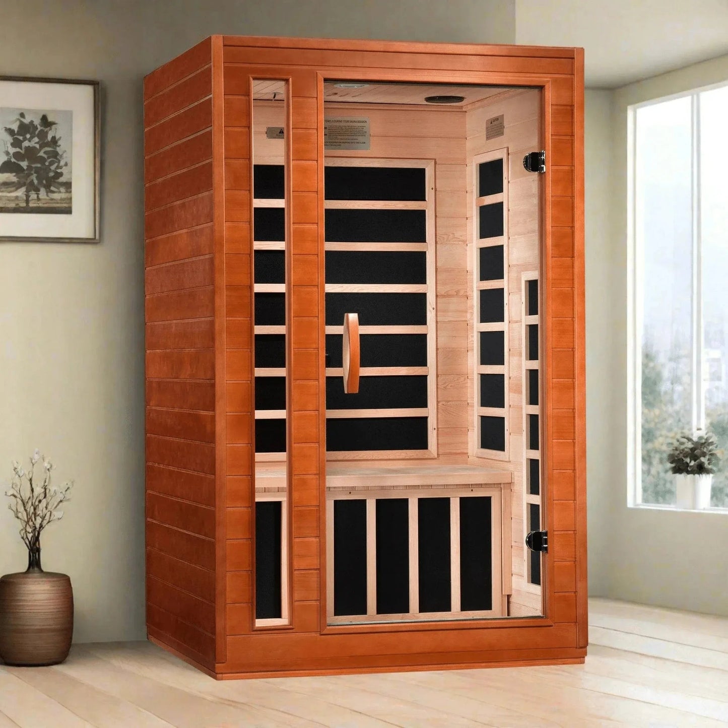 ValiroWood- Cordoba Elite 2-person Ultra Low EMF FAR Infrared Sauna - DYN-6203-01 Elite-Sauna-valirowood