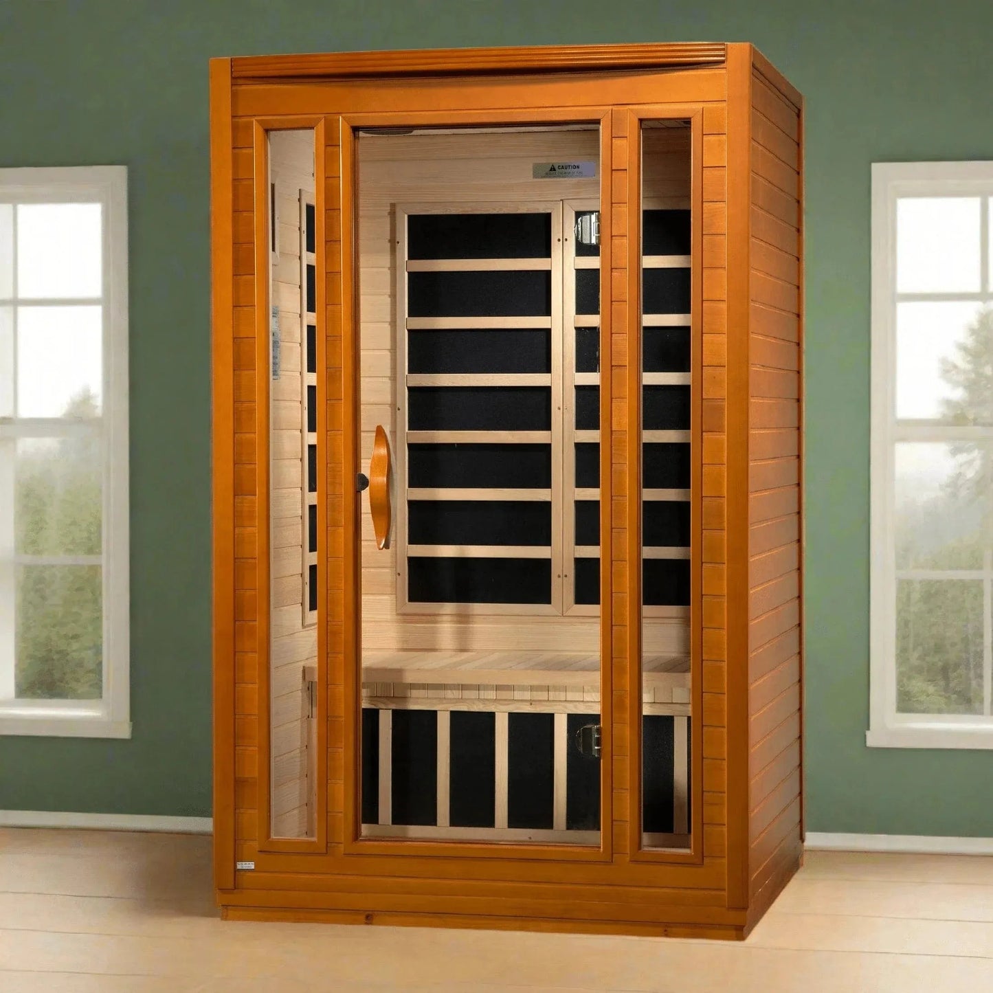 ValiroWood- San Marino Elite 2-person Ultra Low EMF FAR Infrared Sauna - DYN-6206-01 Elite-Sauna-valirowood