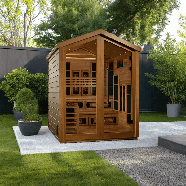 Valirowood Kaskinen 6-Person Hybrid Full Spectrum Outdoor Sauna