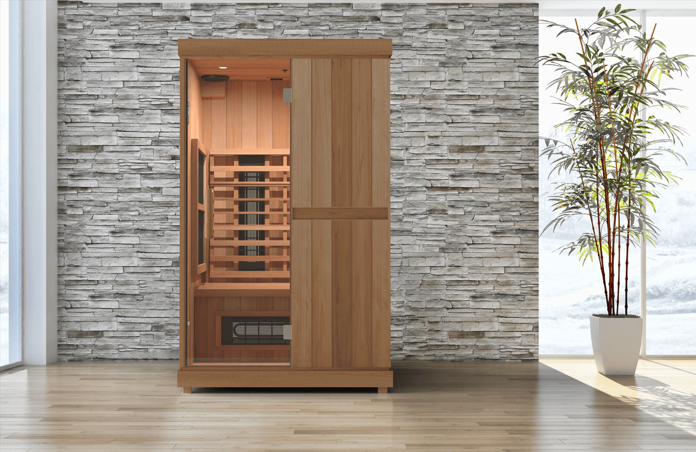 ValiroWood- 2 Full Spectrum 2-Person Infrared Sauna-Sauna-valiro­wood