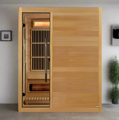 ValiroWood- 2025 Soria GDI-8330-01 3 Person Hybrid Indoor Sauna.-Sauna-valiro­wood