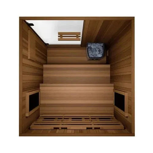 ValiroWood- 4 Trinity Infrared and Traditional 2-Person Hybrid Sauna-Sauna-valiro­wood
