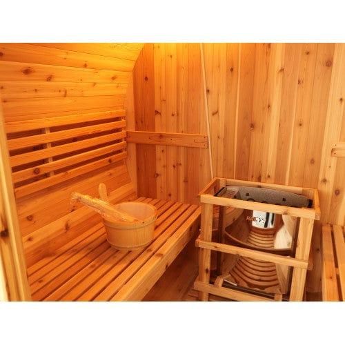 ValiroWood- Aurora 2-4 Person Traditional Barrel Sauna 300SH-valiro­wood