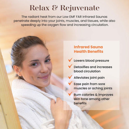 ValiroWood- "Barcelona" 1-2-person Low EMF FAR Infrared Sauna DYN-6106-01-Sauna-valiro­wood