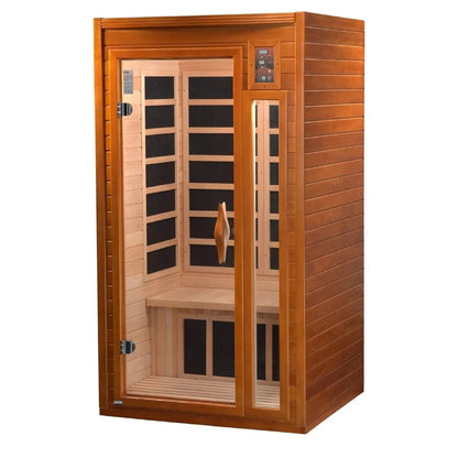 ValiroWood- Barcelona Elite 1-2-person Ultra Low EMF FAR Infrared Sauna - DYN-6106-01 Elite-Sauna-valiro­wood