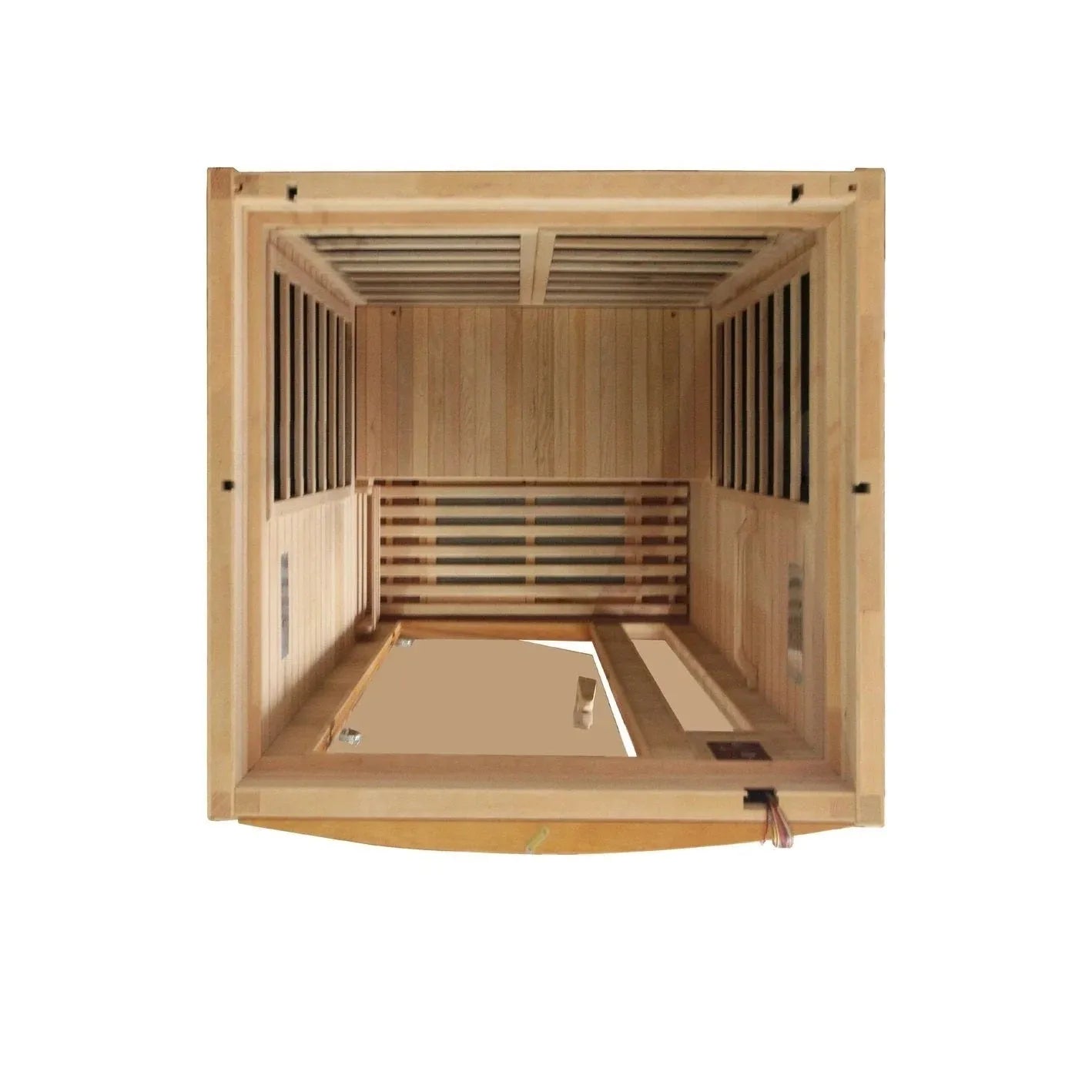 ValiroWood- Barcelona Elite 1-2-person Ultra Low EMF FAR Infrared Sauna - DYN-6106-01 Elite-Sauna-valiro­wood