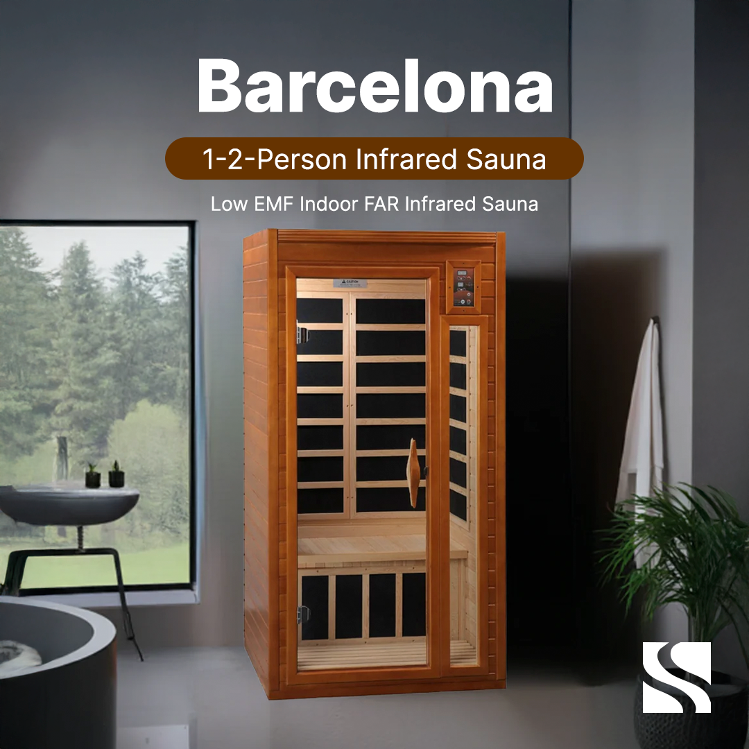 ValiroWood- Barcelona Elite 1-2-person Ultra Low EMF FAR Infrared Sauna - DYN-6106-01 Elite-Sauna-valiro­wood