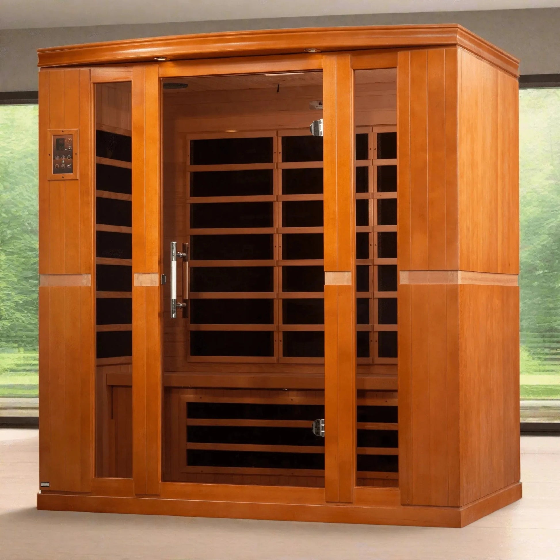 ValiroWood- "Bergamo" 4-person Low EMF FAR Infrared Sauna DYN-6440-01-Sauna-valiro­wood