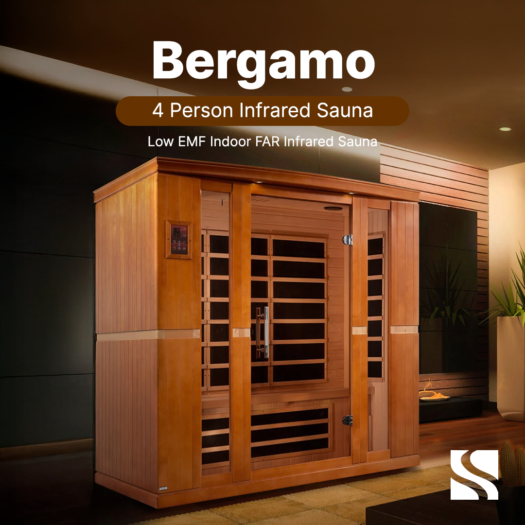 ValiroWood- "Bergamo" 4-person Low EMF FAR Infrared Sauna DYN-6440-01-Sauna-valiro­wood