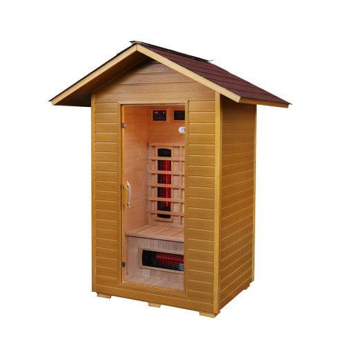 ValiroWood- Burlington 2-Person Outdoor Infrared Sauna 200D-Sauna-valiro­wood
