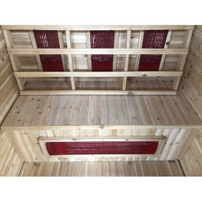 ValiroWood- Burlington 2-Person Outdoor Infrared Sauna 200D-Sauna-valiro­wood