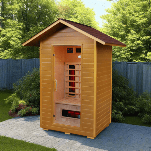 ValiroWood- Burlington 2-Person Outdoor Infrared Sauna 200D-Sauna-valiro­wood