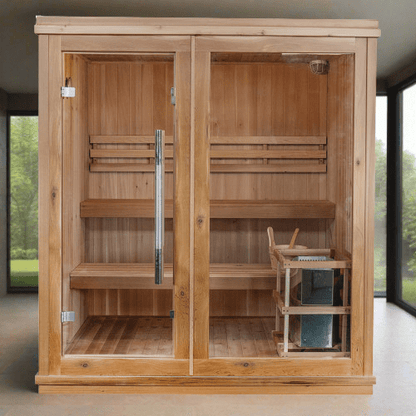 ValiroWood- Charleston 4-Person Indoor Traditional Sauna 400TN-Sauna-valiro­wood