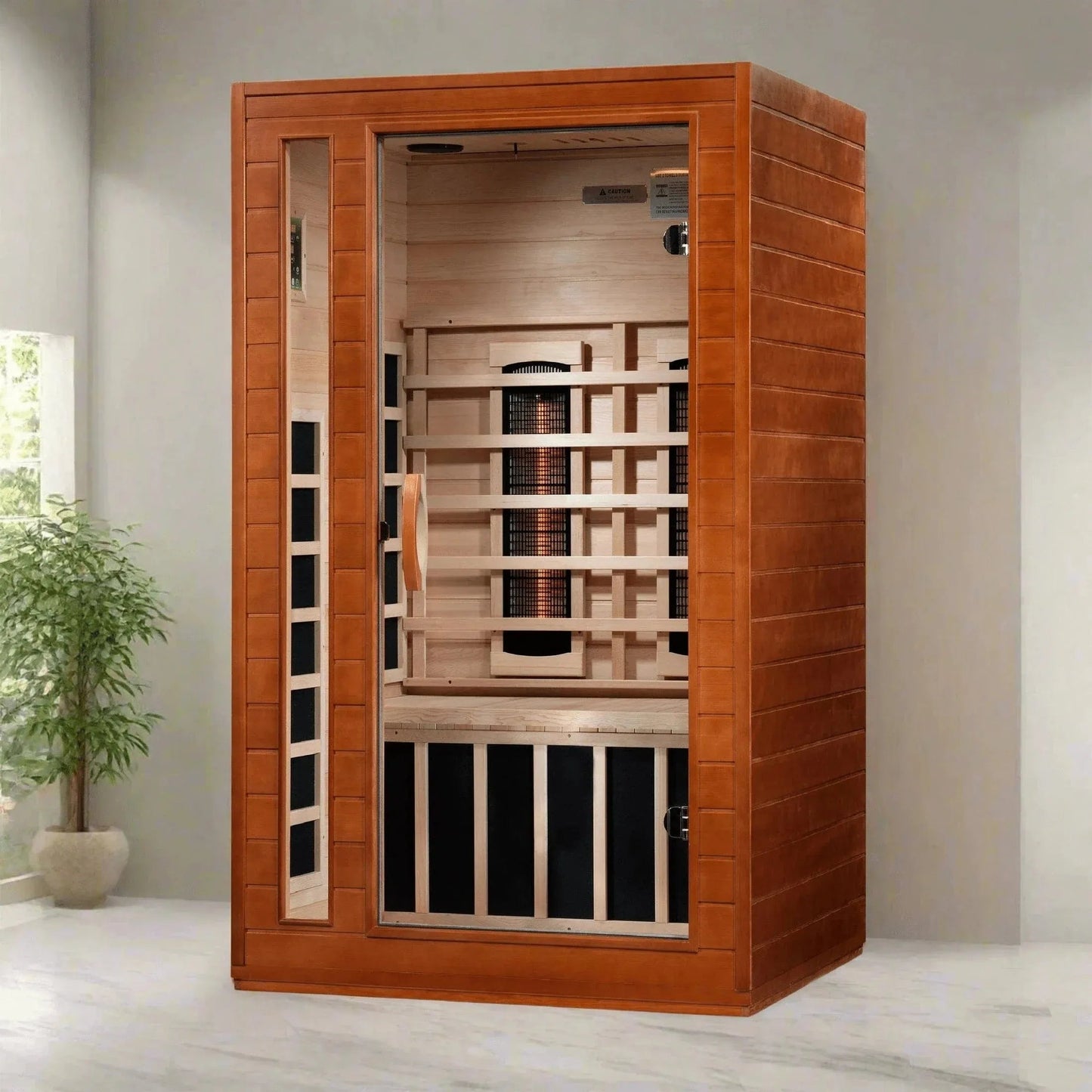 ValiroWood- "Cordoba" 2-Person Full Spectrum Near Zero EMF FAR Infrared Sauna DYN-6203-02 FS-Sauna-valiro­wood