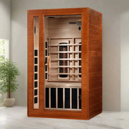 ValiroWood- "Cordoba" 2-Person Full Spectrum Near Zero EMF FAR Infrared Sauna DYN-6203-02 FS-Sauna-valiro­wood