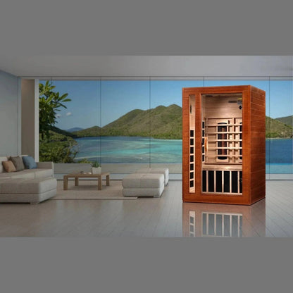 ValiroWood- "Cordoba" 2-Person Full Spectrum Near Zero EMF FAR Infrared Sauna DYN-6203-02 FS-Sauna-valiro­wood