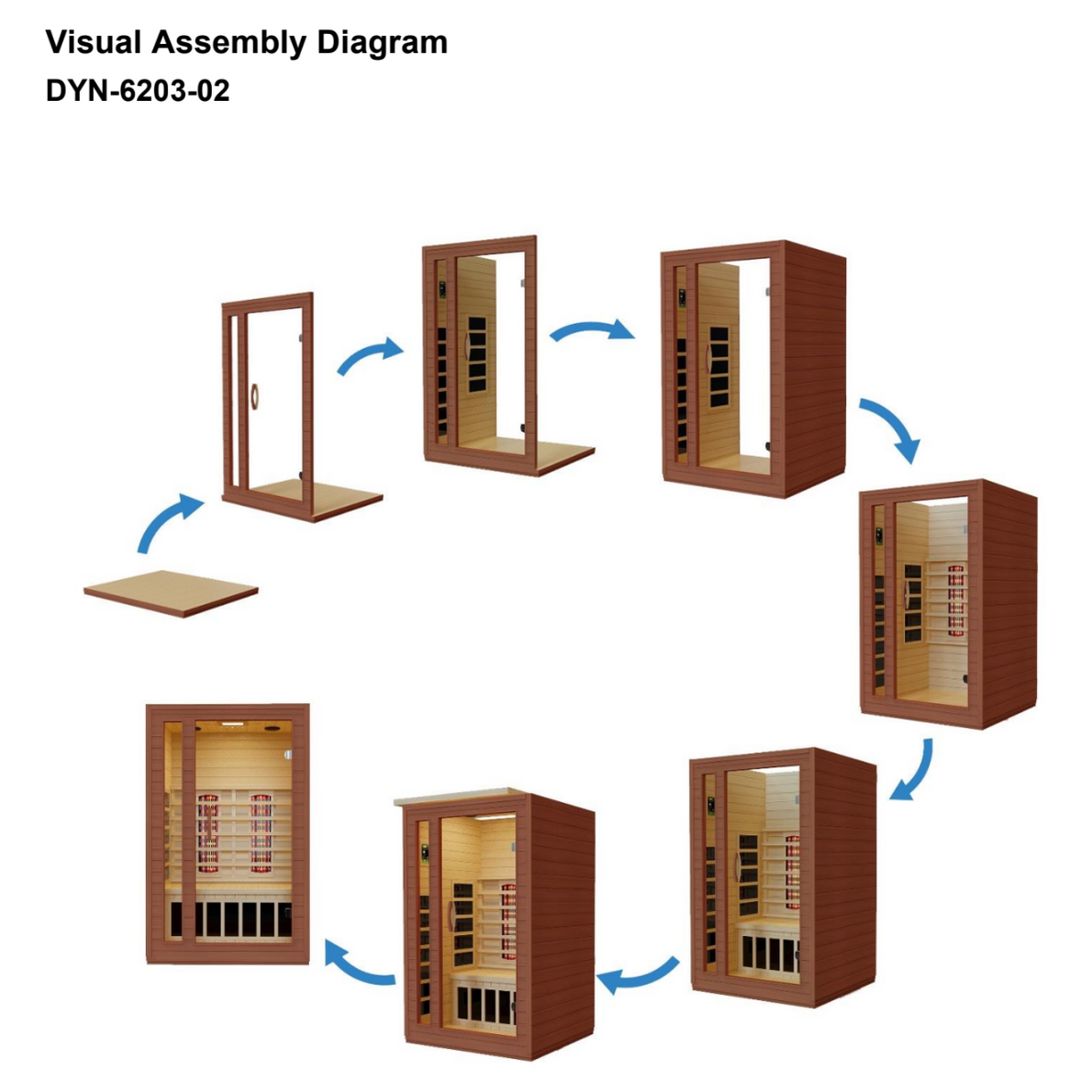 ValiroWood- "Cordoba" 2-person Low EMF FAR Infrared Sauna - DYN-6203-01-Sauna-valiro­wood