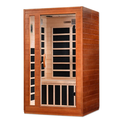 ValiroWood- "Cordoba" 2-person Low EMF FAR Infrared Sauna - DYN-6203-01-Sauna-valiro­wood