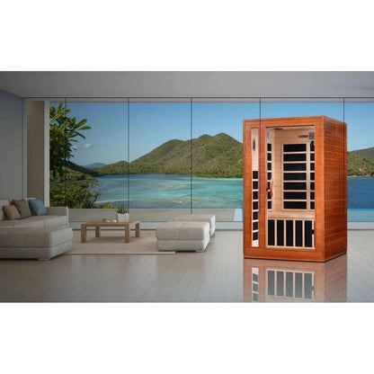 ValiroWood- "Cordoba" 2-person Low EMF FAR Infrared Sauna - DYN-6203-01-Sauna-valiro­wood