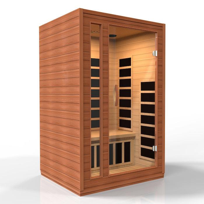 ValiroWood- Cordoba Elite 2-person Ultra Low EMF FAR Infrared Sauna - DYN-6203-01 Elite-Sauna-valiro­wood