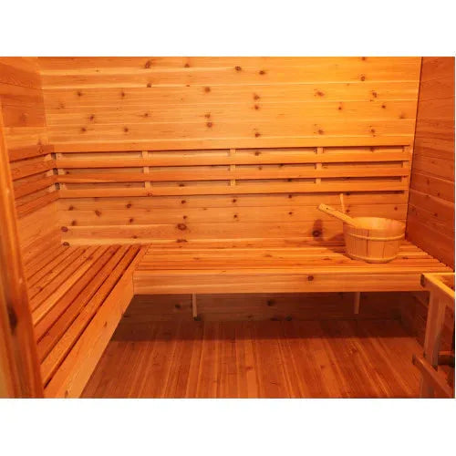 ValiroWood- Denali 4-Person Contemporary Outdoor Sauna with 6kW Heater-Sauna-valiro­wood