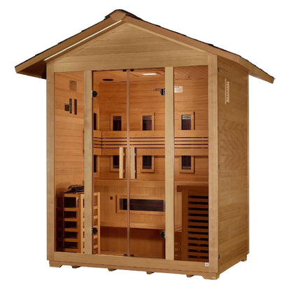 ValiroWood- "Gargellen" 5 Person Hybrid Outdoor Sauna GDI-8125-01-Sauna-valiro­wood