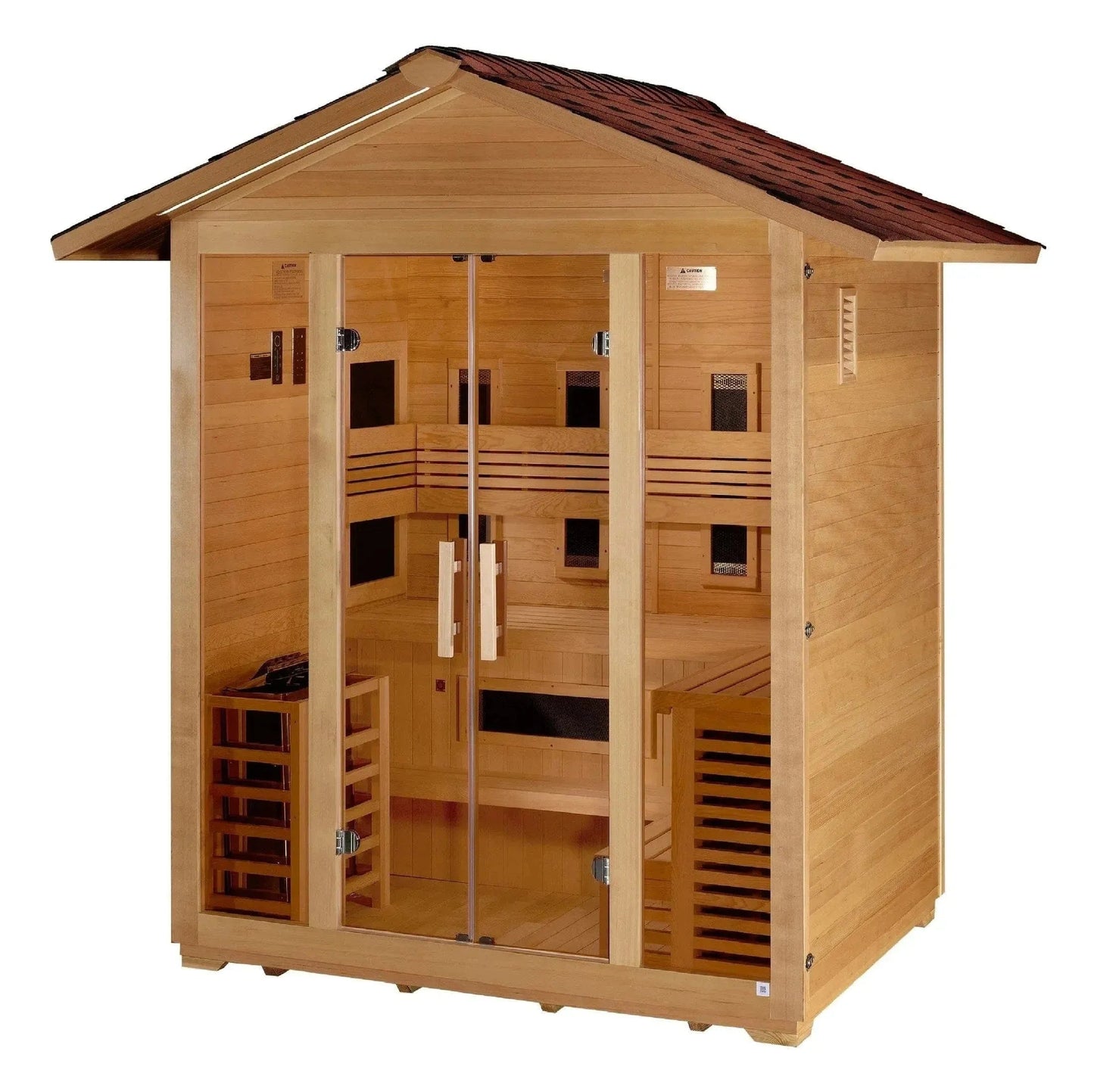 ValiroWood- "Gargellen" 5 Person Hybrid Outdoor Sauna GDI-8125-01-Sauna-valiro­wood