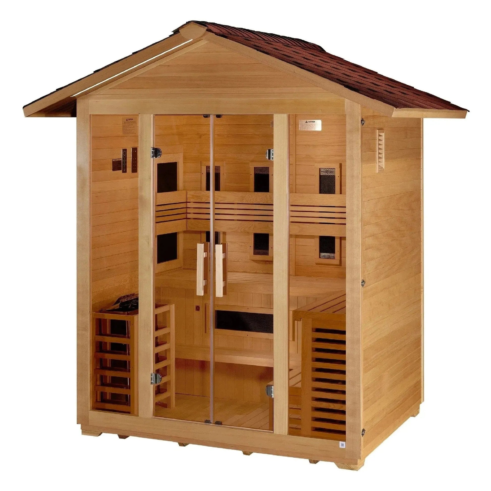 ValiroWood- "Gargellen" 5 Person Hybrid Outdoor Sauna GDI-8125-01-Sauna-valiro­wood