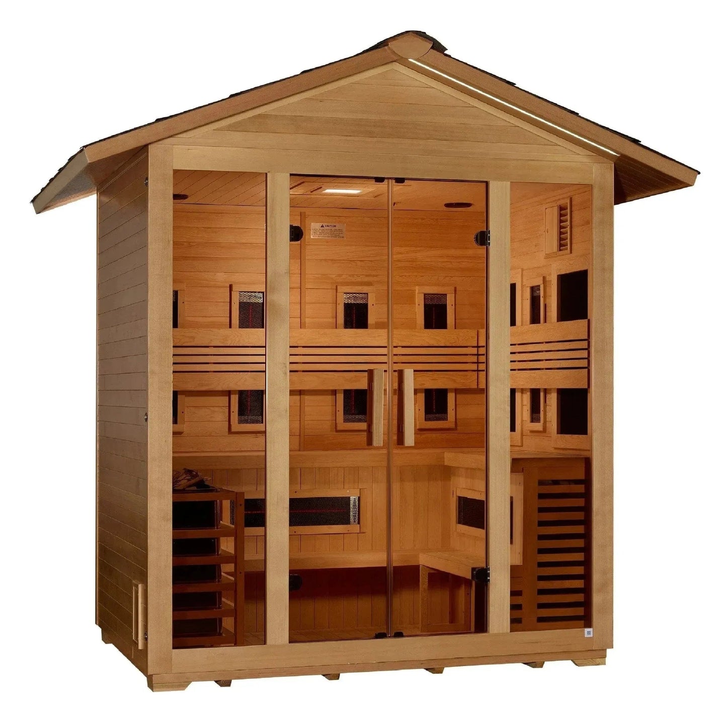 ValiroWood- "Gargellen" 5 Person Hybrid Outdoor Sauna GDI-8125-01-Sauna-valiro­wood