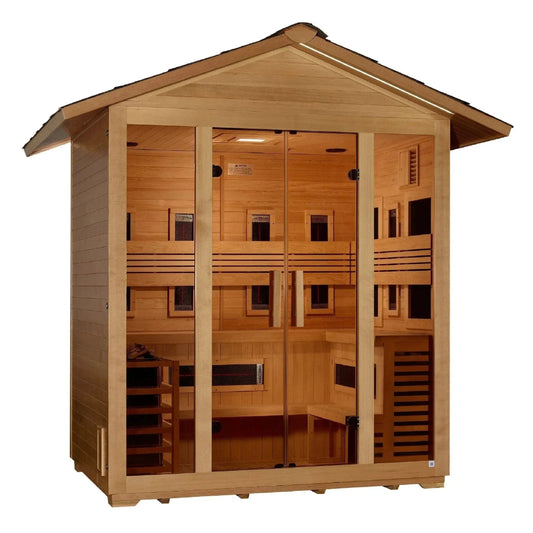 ValiroWood- "Gargellen" 5 Person Hybrid Outdoor Sauna GDI-8125-01-Sauna-valiro­wood