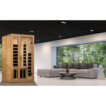 ValiroWood- "Gracia" 1-2-person Low EMF FAR Infrared Sauna DYN-6119-01-Sauna-valiro­wood