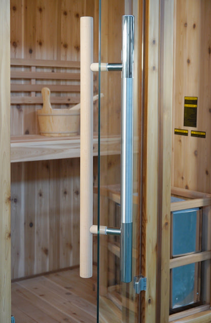 ValiroWood- Hampton 3 Person Indoor Traditional Sauna w/ Double Bench-Sauna-valiro­wood