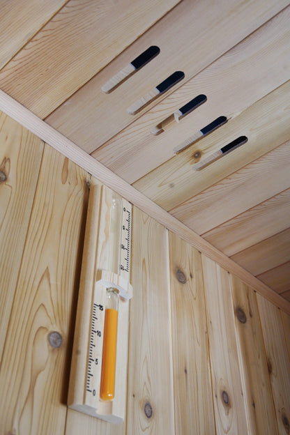 ValiroWood- Hampton 3 Person Indoor Traditional Sauna w/ Double Bench-Sauna-valiro­wood