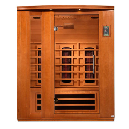 ValiroWood- "Lugano" 3-Person Full Spectrum Near Zero EMF FAR Infrared Sauna DYN-6336-03 FS-Sauna-valiro­wood