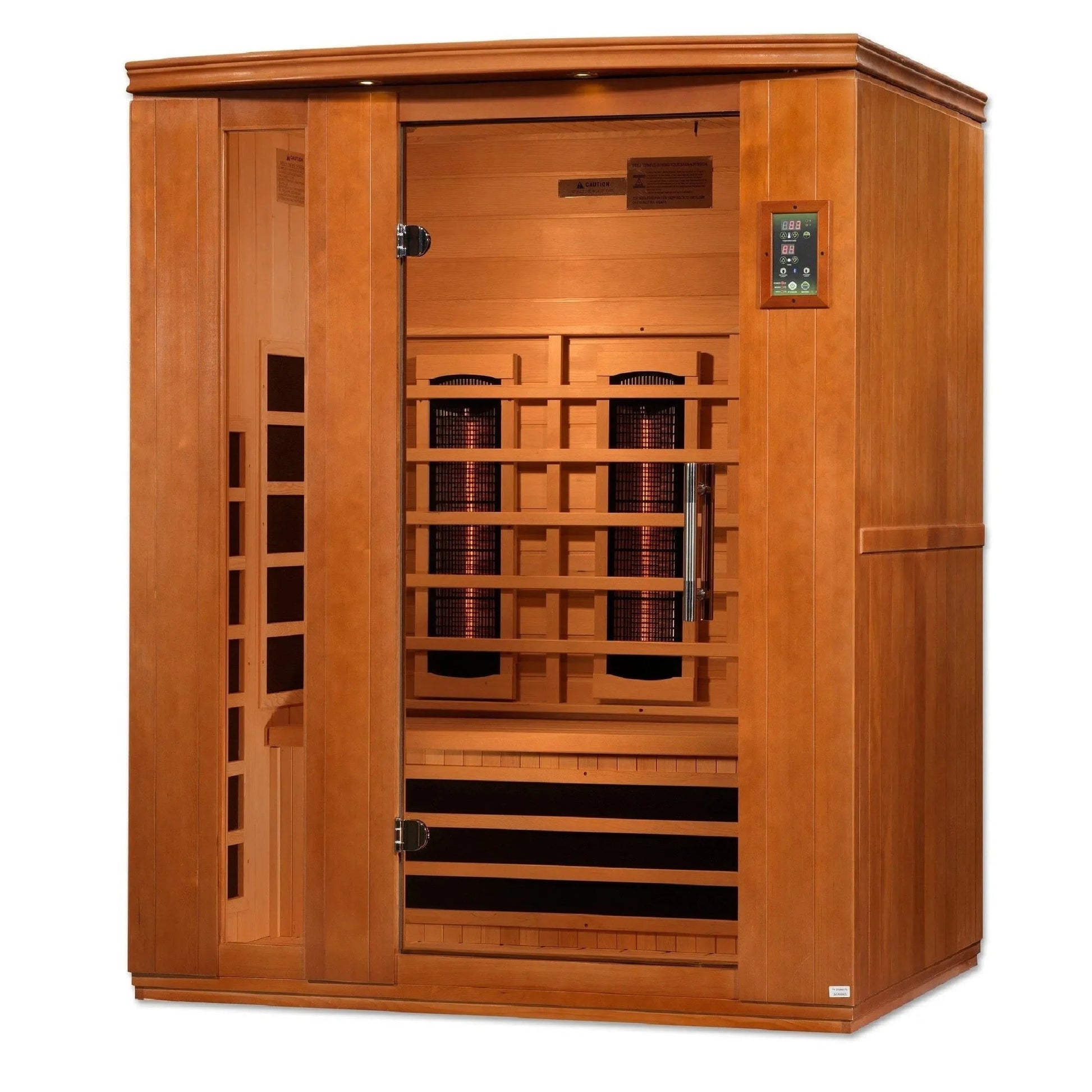 ValiroWood- "Lugano" 3-Person Full Spectrum Near Zero EMF FAR Infrared Sauna DYN-6336-03 FS-Sauna-valiro­wood