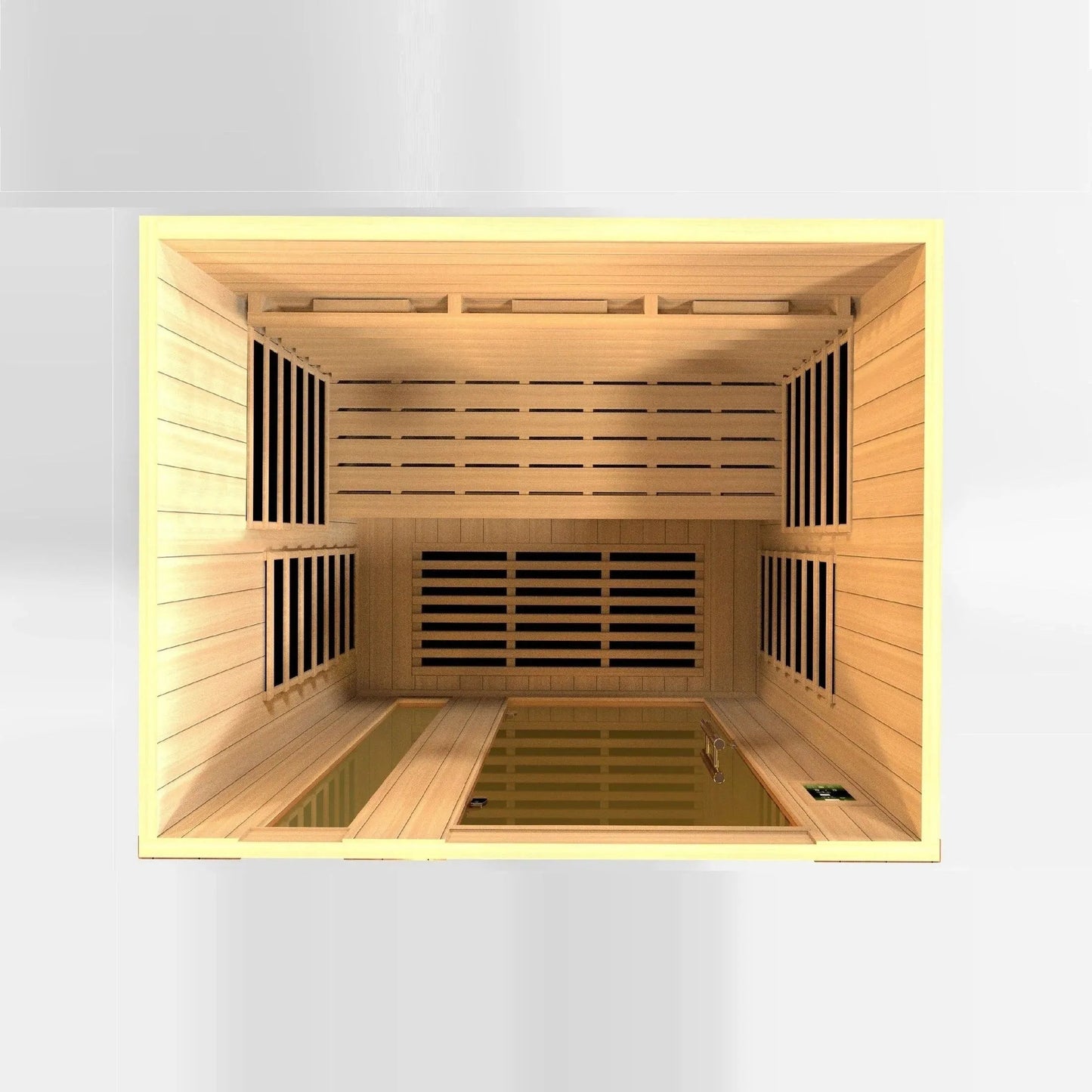 ValiroWood- "Lugano" 3-Person Full Spectrum Near Zero EMF FAR Infrared Sauna DYN-6336-03 FS-Sauna-valiro­wood
