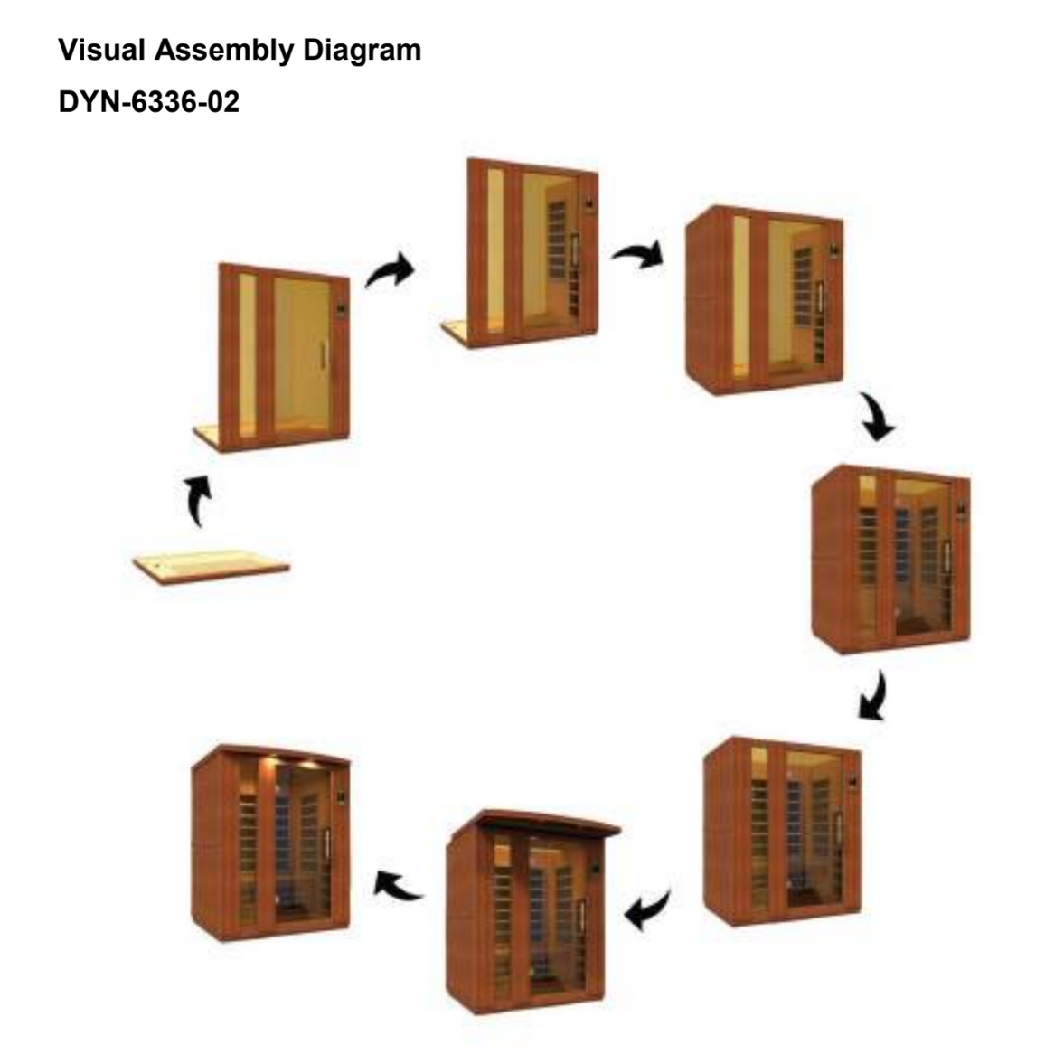 ValiroWood- "Lugano" 3-Person Full Spectrum Near Zero EMF FAR Infrared Sauna DYN-6336-03 FS-Sauna-valiro­wood