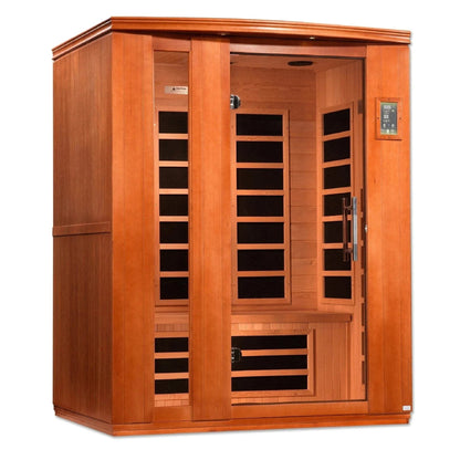 ValiroWood- "Lugano" 3-person Low EMF FAR Infrared Sauna DYN-6336-02-Sauna-valiro­wood