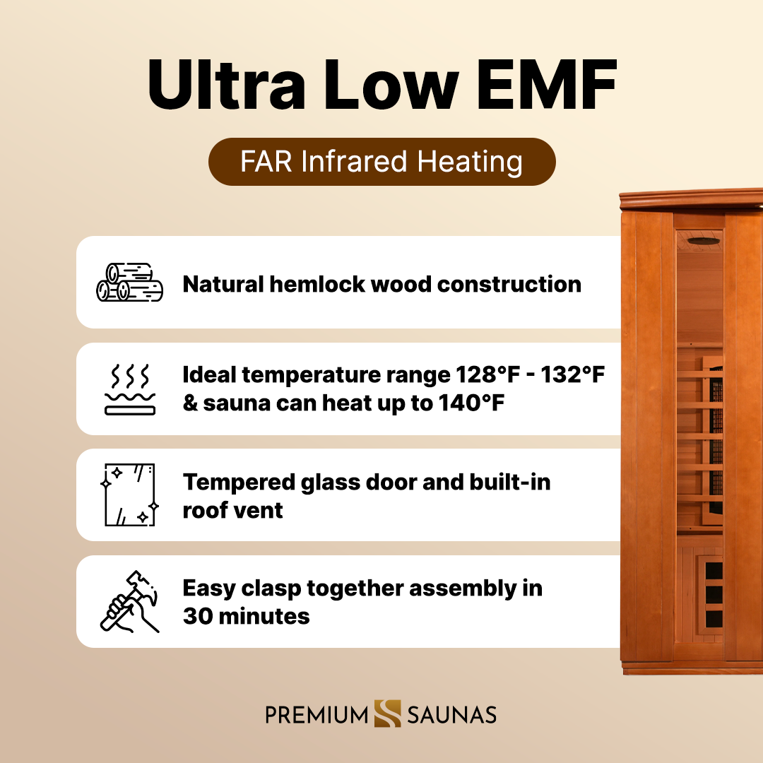 ValiroWood- Lugano 3-person Ultra Low EMF FAR Infrared Sauna - DYN-6336-02 Elite-Sauna-valiro­wood