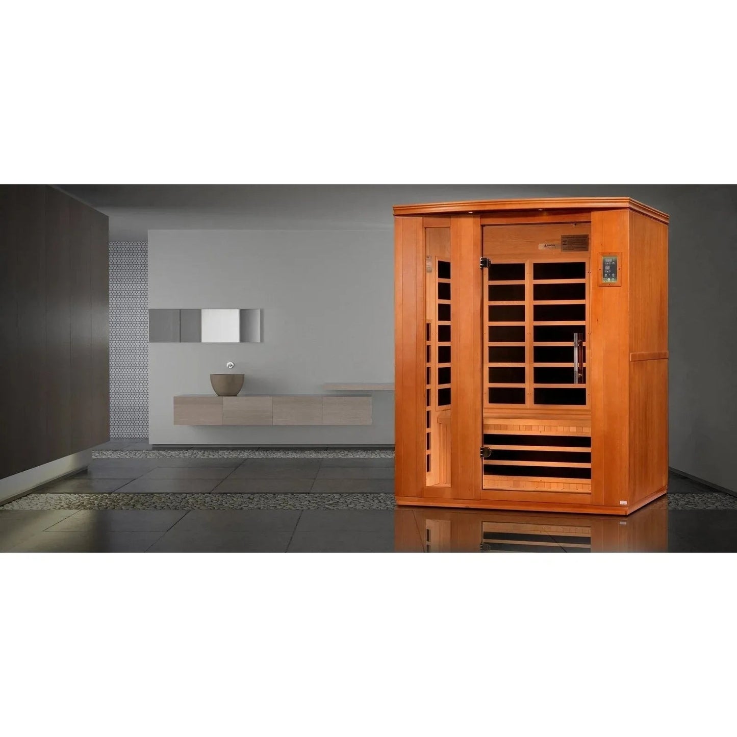 ValiroWood- Lugano 3-person Ultra Low EMF FAR Infrared Sauna - DYN-6336-02 Elite-Sauna-valiro­wood