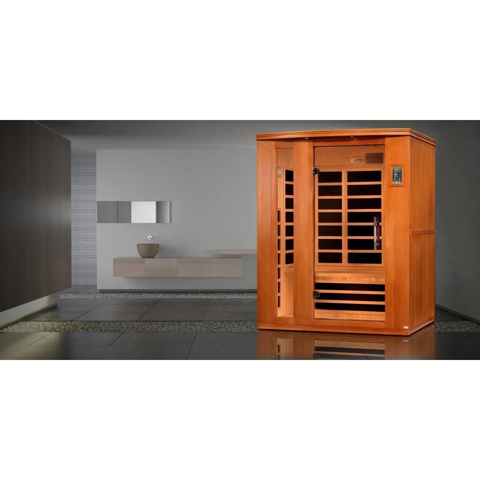 ValiroWood- Lugano 3-person Ultra Low EMF FAR Infrared Sauna - DYN-6336-02 Elite-Sauna-valiro­wood