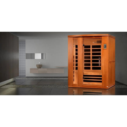 ValiroWood- Lugano 3-person Ultra Low EMF FAR Infrared Sauna - DYN-6336-02 Elite-Sauna-valiro­wood