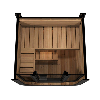 ValiroWood- Model CL3G 1-2 Person Cube Series Outdoor Sauna Kit-Sauna-valiro­wood