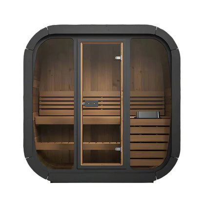 ValiroWood- Model CL4G 3 Person Cube Series Outdoor Sauna Kit-Sauna-valiro­wood