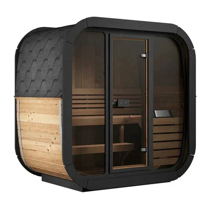 ValiroWood- Model CL4G 3 Person Cube Series Outdoor Sauna Kit-Sauna-valiro­wood
