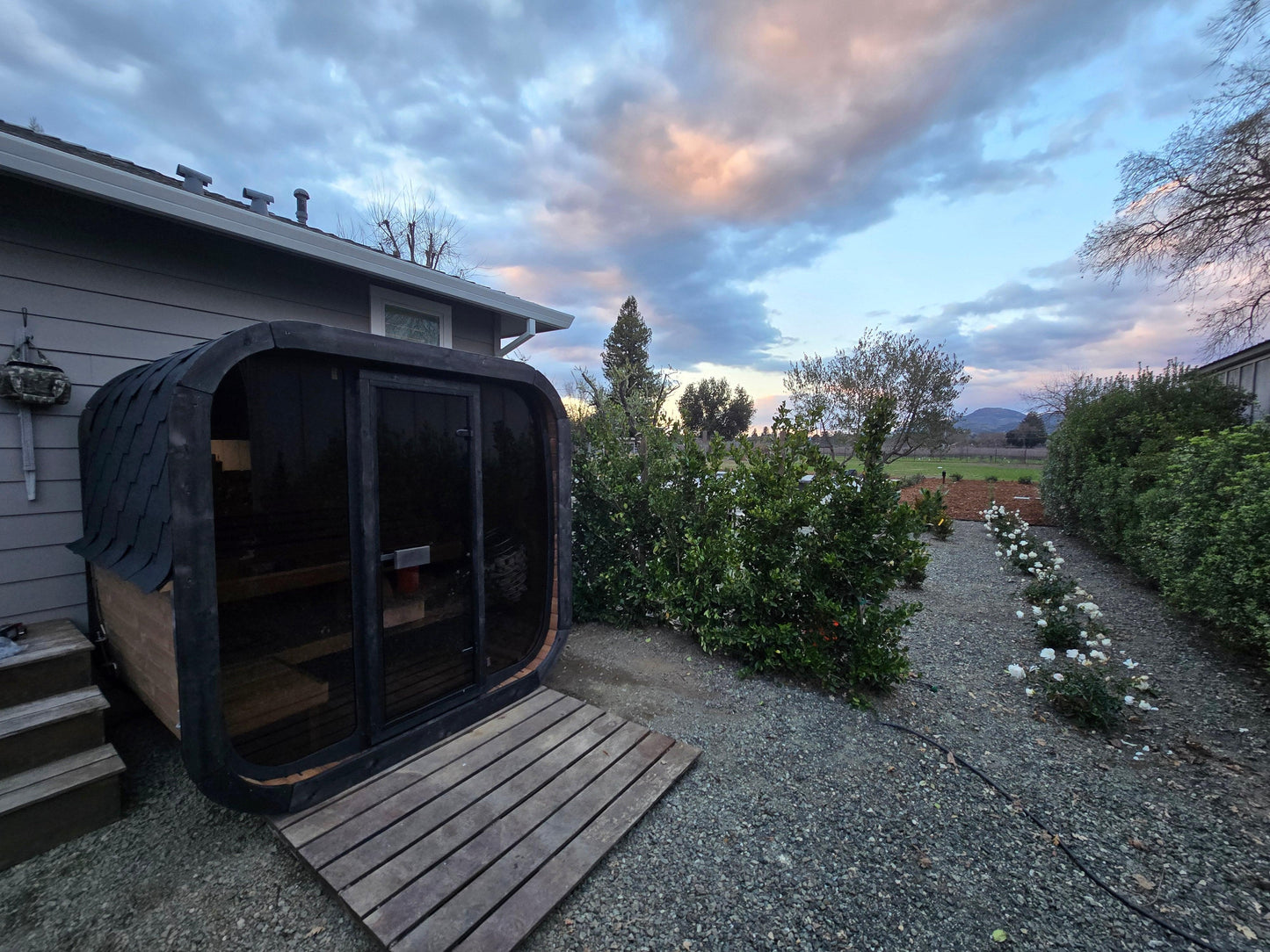 ValiroWood- Model CL5G 4 Person Cube Series Outdoor Sauna Kit-Sauna-valiro­wood