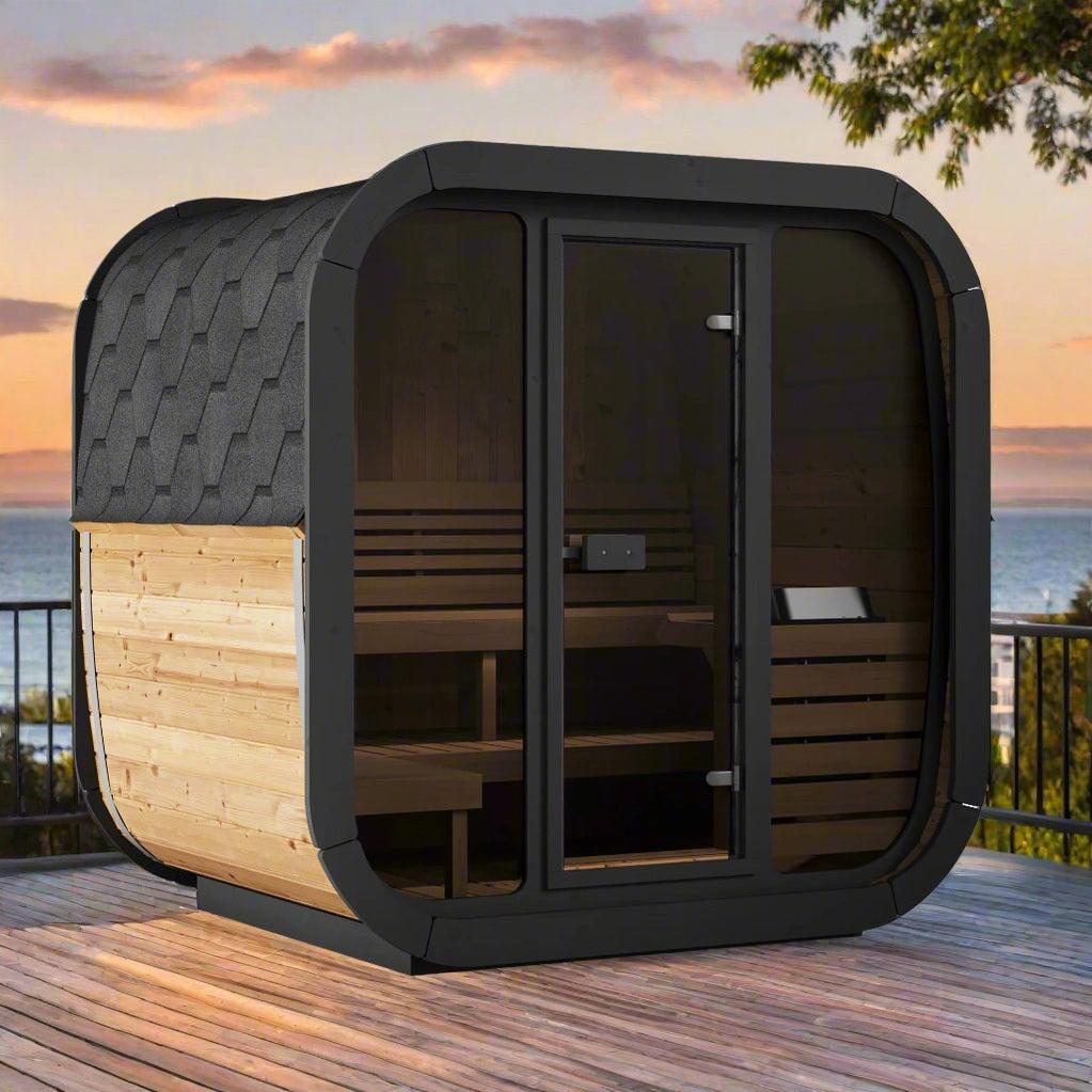 ValiroWood- Model CL5G 4 Person Cube Series Outdoor Sauna Kit-Sauna-valiro­wood