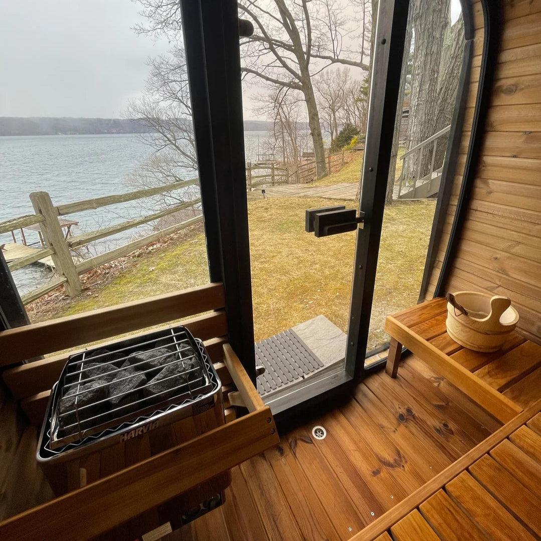 ValiroWood- Model CL5G 4 Person Cube Series Outdoor Sauna Kit-Sauna-valiro­wood