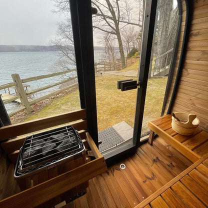 ValiroWood- Model CL5G 4 Person Cube Series Outdoor Sauna Kit-Sauna-valiro­wood