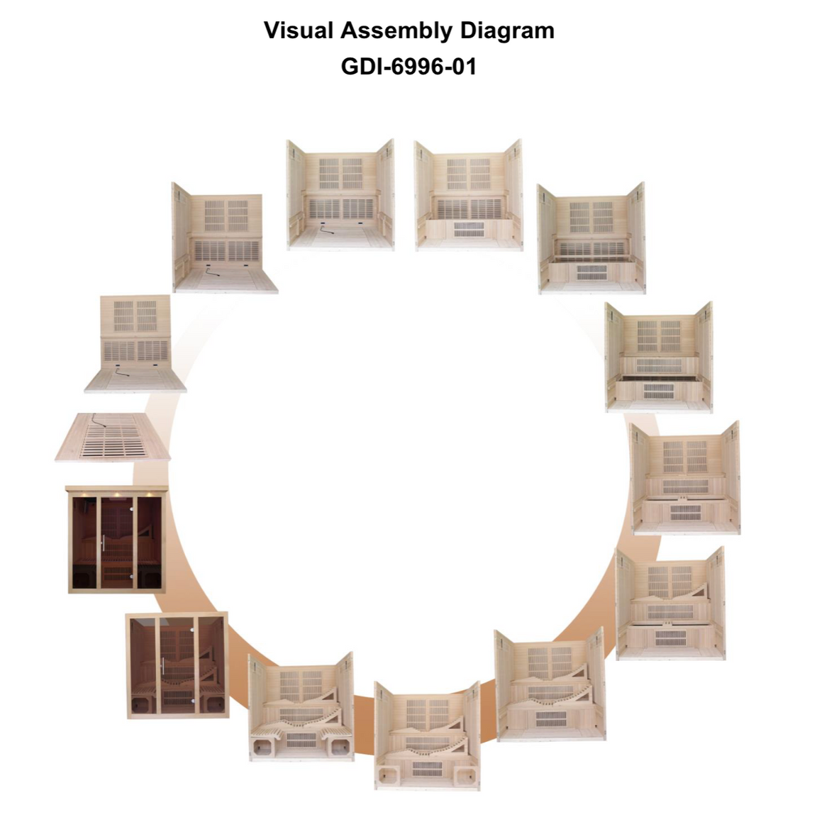 ValiroWood- Monaco 6-person Ultra Low EMF FAR Infrared Sauna - DYN-6996-01 Elite-Sauna-valiro­wood